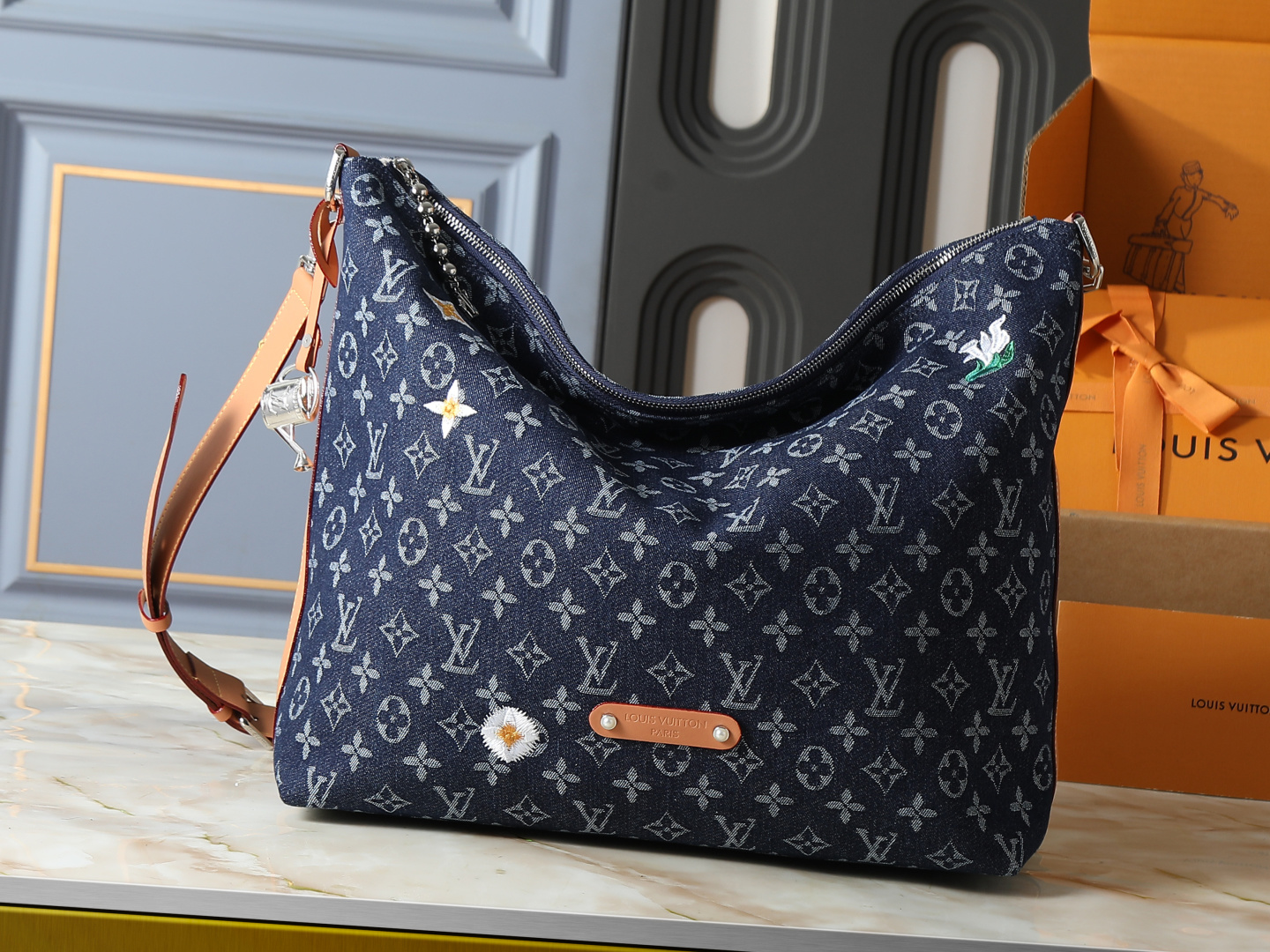 LV Classic Handbag Monogram Canvas Monogram Pattern Office Commute Limited